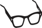 thick black glasses - logo